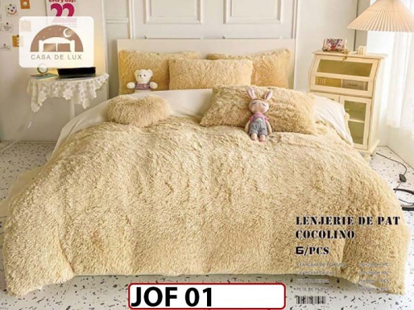 Lenjerie  cocolino fluffy  6 piese - JOF