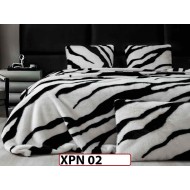 Patura Pufoasa din Blanita Artificiala de Nurca cu fermoar din 3 piese- XPN02