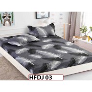 Husa de Pat din Finet + 2 Fete de Perne - Saltea 90x200  - HFDJ03