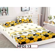 Husa de Pat din Finet + 2 Fete de Perne - Saltea 90x200  - HFDJ13