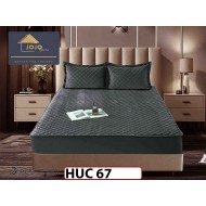 Husa matlasata tip topper din catifea 180x200 - Pat 2 Persoane - HUC67