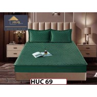 Husa matlasata tip topper din catifea 180x200 - Pat 2 Persoane - HUC69