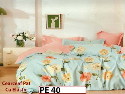 Lenjerie din finet 4 piese 1 Persoana Cearceaf cu Elastec - PE40 Lenjerie din finet 4 piese 1 Persoana Cearceaf cu Elastec - PE40