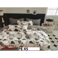 Lenjerie din finet 4 piese 1 Persoana Cearceaf cu Elastec - PE45