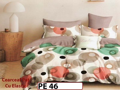 Lenjerie din finet 4 piese 1 Persoana Cearceaf cu Elastec - PE46 Lenjerie din finet 4 piese 1 Persoana Cearceaf cu Elastec - PE46