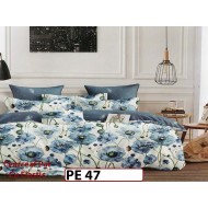 Lenjerie din finet 4 piese 1 Persoana Cearceaf cu Elastec - PE47