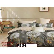 Lenjerie din finet 4 piese 1 Persoana Cearceaf cu Elastec - PE54