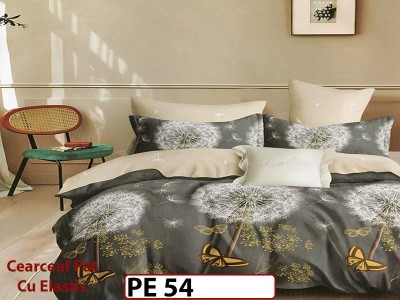 Lenjerie din finet 4 piese 1 Persoana Cearceaf cu Elastec - PE54 Lenjerie din finet 4 piese 1 Persoana Cearceaf cu Elastec - PE54