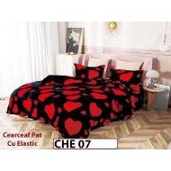 Lenjerie  cocolino  4 piese cu Cearceaf Elastic - CHE07