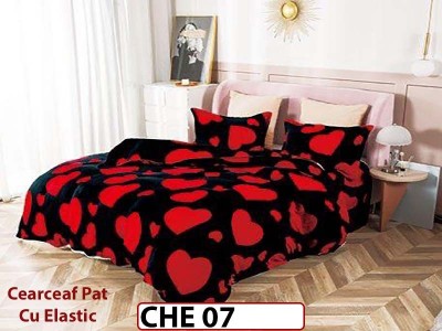 Lenjerie  cocolino  4 piese cu Cearceaf Elastic - CHE07 Lenjerie  cocolino  4 piese cu Cearceaf Elastic - CHE07