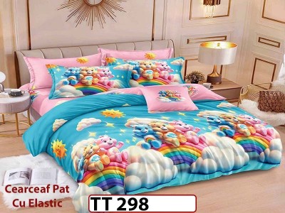 Lenjerie din finet 6 piese si cearceaf cu Elastic - TT 298 Lenjerie din finet 6 piese si cearceaf cu Elastic - TT 298