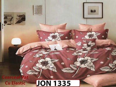 Lenjerie din finet  6 piese cearceaf cu elastic - JON1335 Lenjerie din finet  6 piese cearceaf cu elastic - JON1335