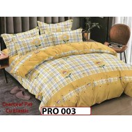 Lenjerie din finet 6 piese cu cearceaf elastic - PRO003