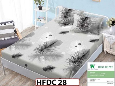 Husa de Pat din Finet + 2 Fete de Perne - Saltea 140x200 - Pat 2 Persoane -HFDC28 Husa de Pat din Finet + 2 Fete de Perne - Saltea 140x200 - Pat 2 Persoane -HFDC28