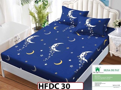 Husa de Pat din Finet + 2 Fete de Perne - Saltea 140x200 - Pat 2 Persoane -HFDC30 Husa de Pat din Finet + 2 Fete de Perne - Saltea 140x200 - Pat 2 Persoane -HFDC30