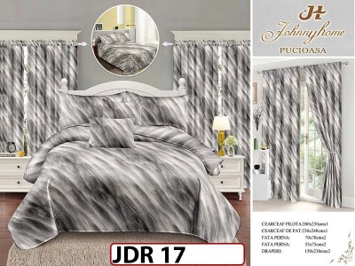 Lenjerie din finet 8 piese cu Draperii - JDR17 Lenjerie din finet 8 piese cu Draperii - JDR17