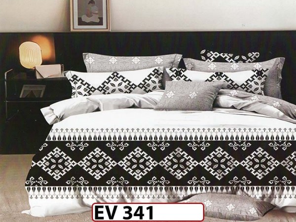 Lenjerie din bumbac Satinat 6 piese Casa New Concept - EV341 Lenjerie din bumbac Satinat 6 piese Casa New Concept - EV341