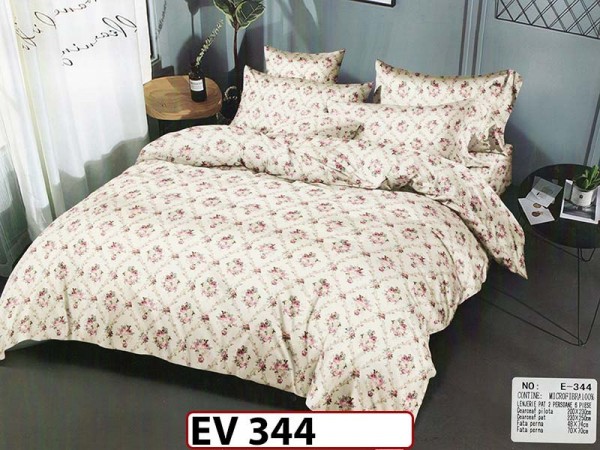 Lenjerie din bumbac Satinat 6 piese Casa New Concept - EV344 Lenjerie din bumbac Satinat 6 piese Casa New Concept - EV344