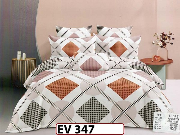 Lenjerie din bumbac Satinat 6 piese Casa New Concept - EV347 Lenjerie din bumbac Satinat 6 piese Casa New Concept - EV347
