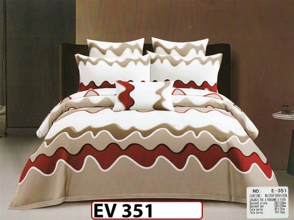 Lenjerie din bumbac Satinat 6 piese Casa New Concept - EV351 Lenjerie din bumbac Satinat 6 piese Casa New Concept - EV351