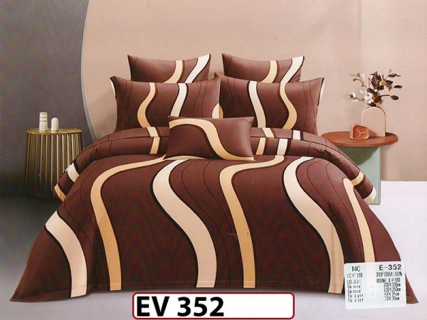 Lenjerie din bumbac Satinat 6 piese Casa New Concept - EV352 Lenjerie din bumbac Satinat 6 piese Casa New Concept - EV352