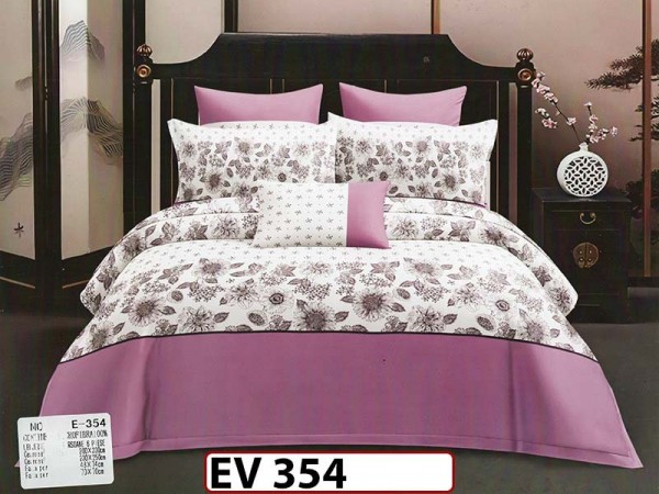 Lenjerie din bumbac Satinat 6 piese Casa New Concept - EV354 Lenjerie din bumbac Satinat 6 piese Casa New Concept - EV354