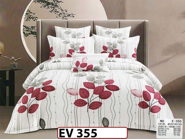 Lenjerie din bumbac Satinat 6 piese Casa New Concept - EV355 Lenjerie din bumbac Satinat 6 piese Casa New Concept - EV355