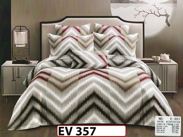 Lenjerie din bumbac Satinat 6 piese Casa New Concept - EV357 Lenjerie din bumbac Satinat 6 piese Casa New Concept - EV357