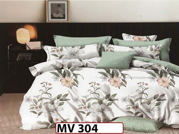 Lenjerie din bumbac Satinat 4 piese Casa New Concept - MV304 Lenjerie din bumbac Satinat 4 piese Casa New Concept - MV304
