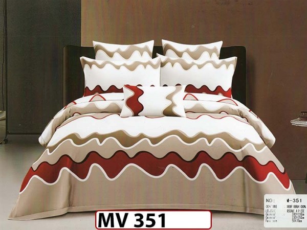 Lenjerie din bumbac Satinat 4 piese Casa New Concept - MV351 Lenjerie din bumbac Satinat 4 piese Casa New Concept - MV351
