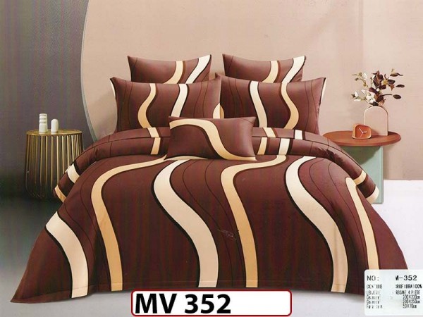 Lenjerie din bumbac Satinat 4 piese Casa New Concept - MV352 Lenjerie din bumbac Satinat 4 piese Casa New Concept - MV352