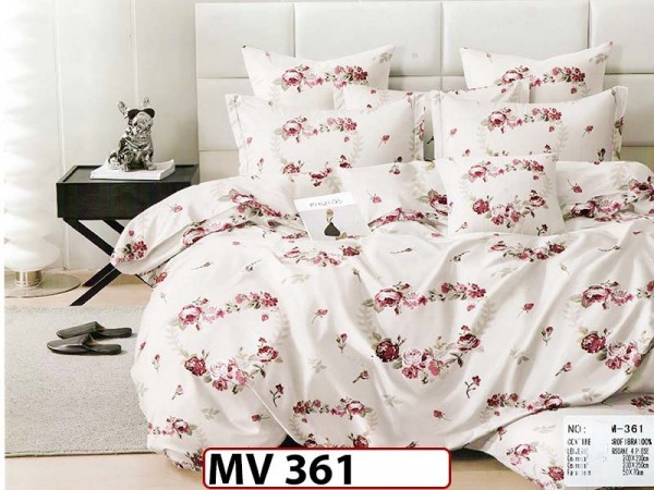 Lenjerie din bumbac Satinat 4 piese Casa New Concept - MV361 Lenjerie din bumbac Satinat 4 piese Casa New Concept - MV361