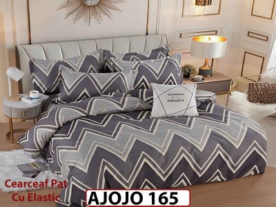 Lenjerie din finet 6 piese si cearceaf cu Elastic - AJOJO165 Lenjerie din finet 6 piese si cearceaf cu Elastic - AJOJO165