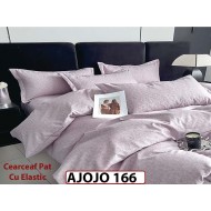 Lenjerie din finet 6 piese si cearceaf cu Elastic - AJOJO166