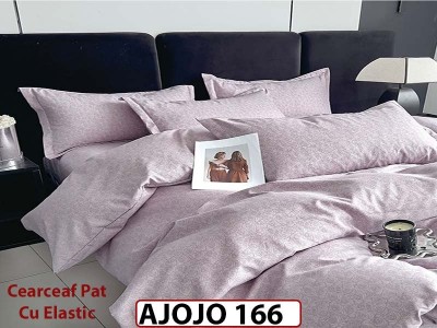 Lenjerie din finet 6 piese si cearceaf cu Elastic - AJOJO166