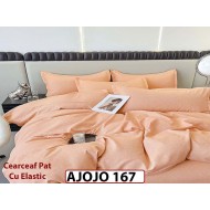 Lenjerie din finet 6 piese si cearceaf cu Elastic - AJOJO167