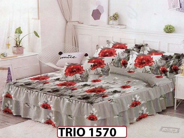 Lenjerie din finet cu volanase, 6 piese - TRIO1570 Lenjerie din finet cu volanase, 6 piese - TRIO1570