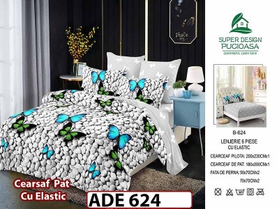 Lenjerie din finet  6 piese si cearceaf cu elastic - ADE 624 Lenjerie din finet  6 piese si cearceaf cu elastic - ADE 624