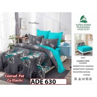 Lenjerie din finet  6 piese si cearceaf cu elastic - ADE 630