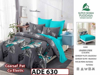 Lenjerie din finet  6 piese si cearceaf cu elastic - ADE 630 Lenjerie din finet  6 piese si cearceaf cu elastic - ADE 630