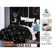 Lenjerie din finet  6 piese si cearceaf cu elastic - ADE 633