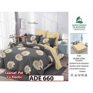 Lenjerie din finet  6 piese si cearceaf cu elastic - ADE 660