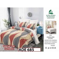 Lenjerie din finet  6 piese si cearceaf cu elastic - ADE 685