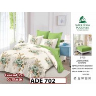 Lenjerie din finet  6 piese si cearceaf cu elastic - ADE 702