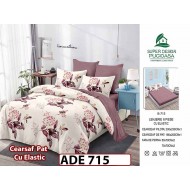 Lenjerie din finet  6 piese si cearceaf cu elastic - ADE 715