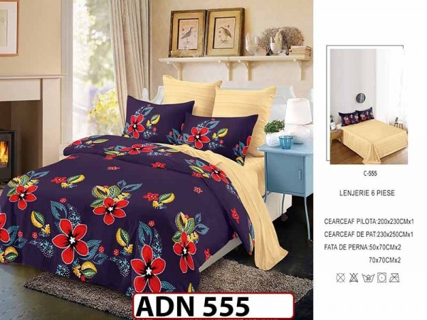 Lenjerie din finet 6 piese - ADN 555 Lenjerie din finet 6 piese - ADN 555
