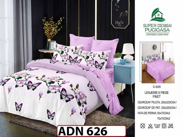 Lenjerie din finet 6 piese - ADN 626 Lenjerie din finet 6 piese - ADN 626