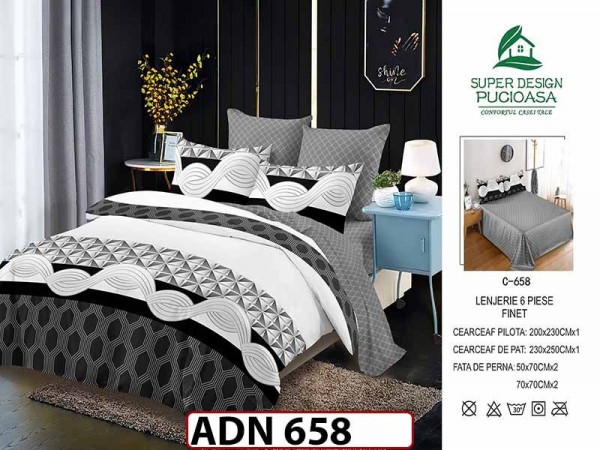 Lenjerie din finet 6 piese - ADN 658 Lenjerie din finet 6 piese - ADN 658