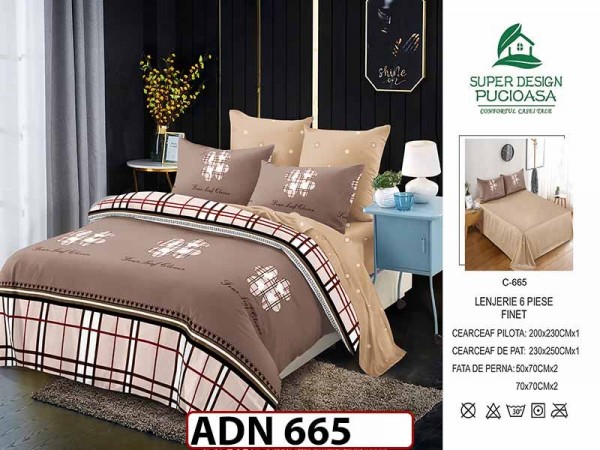 Lenjerie din finet 6 piese - ADN 665 Lenjerie din finet 6 piese - ADN 665