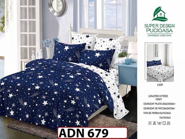 Lenjerie din finet 6 piese - ADN 679 Lenjerie din finet 6 piese - ADN 679